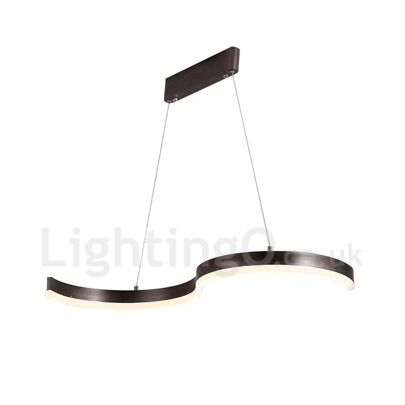 Dimmbare lineare Pendelleuchte mit Fernbedienung, modernes Design