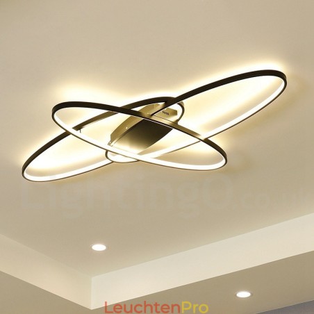 Dimmbare ovale, moderne Deckenleuchte aus Aluminium, Unterputzlampe für Wohnzimmer, Schlafzimmer, kann auch als Wandleuchte verwendet werden Dimmbare ovale, moderne Deckenleuchte aus Aluminium, Unterputzlampe für Wohnzimmer, Schlafzimmer, kann auch als Wandleuchte verwendet werden