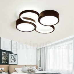 Dimmbare, moderne Deckenleuchte aus Aluminium, Unterputzlampe für Wohnzimmer, Schlafzimmer, kann auch als Wandleuchte verwendet werden