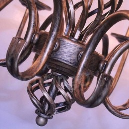 6 Licht Rustikalen Retro Vintage Schwarz Weiß Anhänger Kerze Kronleuchter