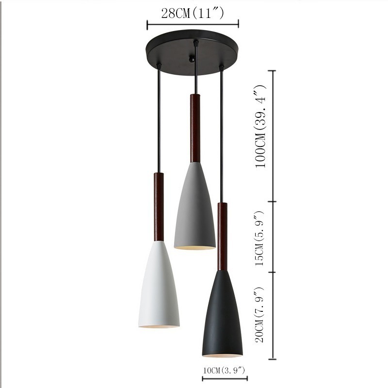 Modernes zeitgenössisches Macaron-Pendelleuchtendesign