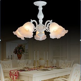 Deckenleuchte Fünf Lichter Weiß Europäisch Retro Klassisch