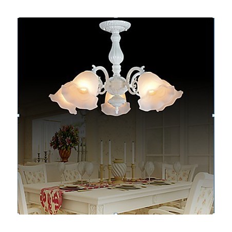 Deckenleuchte Fünf Lichter Weiß Europäisch Retro Klassisch