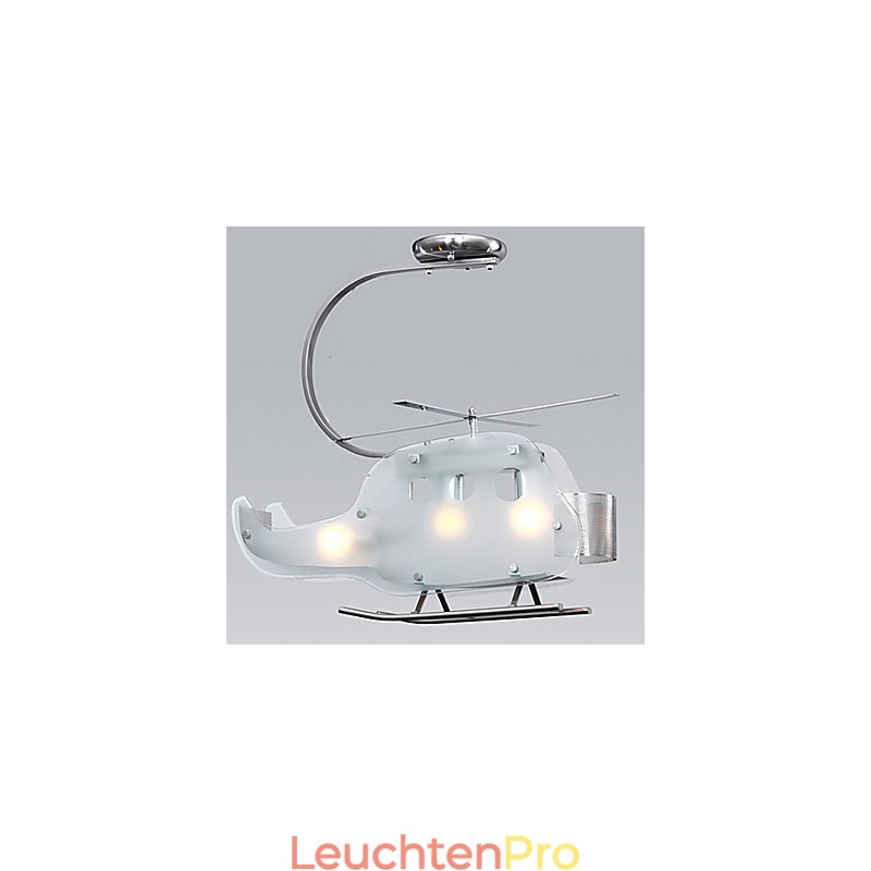 Einfache Kinderlampe Cartoon Glas Hubschrauberlampe