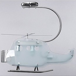 Einfache Kinderlampe Cartoon Glas Hubschrauberlampe