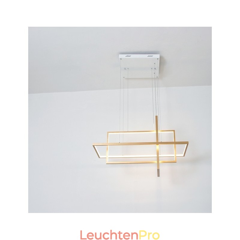 Dimmbare lineare Pendelleuchte mit Fernbedienung Umgebungslicht Lackierte Oberflächen Aluminium Modernes Design