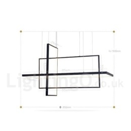 Dimmbare lineare Pendelleuchte mit Fernbedienung Umgebungslicht Lackierte Oberflächen Aluminium Modernes Design