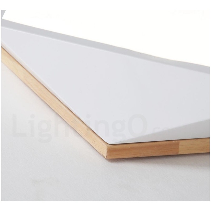 Dimmbare Macaron Multi Farben Holz Deckenleuchte mit Acrylschirm Deckenlampe Nordischer Stil