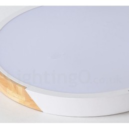 Dimmbare Macaron Multi Colours Holz Ultradünne Deckenleuchte mit Acrylschirm Deckenlampe Nordischer Stil