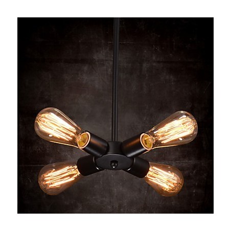 Pendelleuchte 4 Lichter Landhausstil Schmiedeeisen Pendelleuchte 4 Lichter Landhausstil Schmiedeeisen