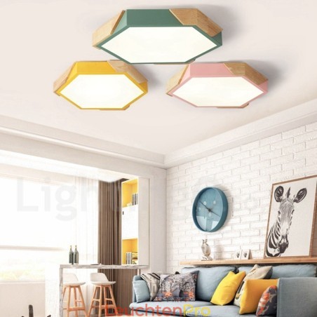 Dimmbare Macaron Ultradünne Mehrfarbige Holz-Deckenleuchte mit Acrylschirm Deckenlampe im nordischen Stil Dimmbare Macaron Ultradünne Mehrfarbige Holz-Deckenleuchte mit Acrylschirm Deckenlampe im nordischen Stil