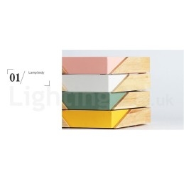 Dimmbare Macaron Ultradünne Mehrfarbige Holz-Deckenleuchte mit Acrylschirm Deckenlampe im nordischen Stil