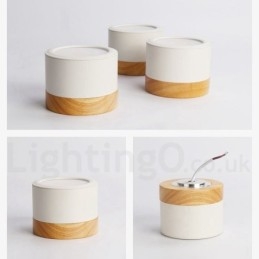 Holz Modernes Design Mini Deckenleuchte mit Acrylschirm Spezial für Auch als Wandleuchte verwendbar