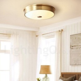 Deckenleuchte im Retro-Vintage-Stil mit Glasschirm