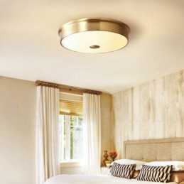 Deckenleuchte im Retro-Vintage-Stil mit Glasschirm