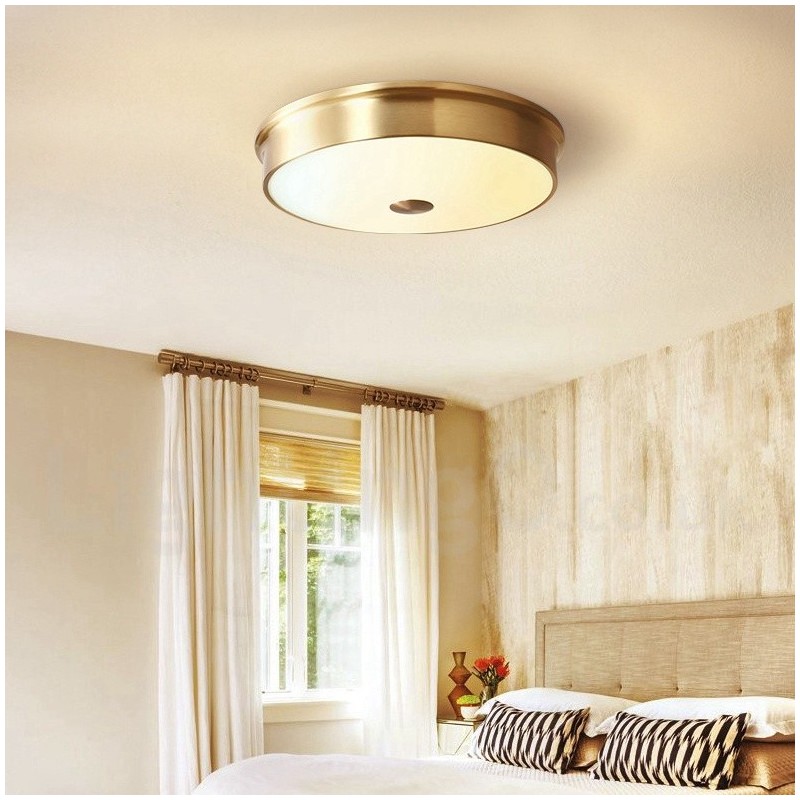 Deckenleuchte im Retro-Vintage-Stil mit Glasschirm