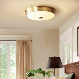 Deckenleuchte im Retro-Vintage-Stil mit Glasschirm
