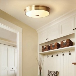 Deckenleuchte im Retro-Vintage-Stil mit Glasschirm