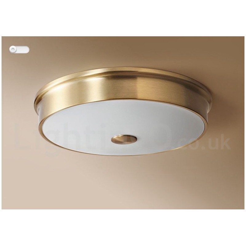 Deckenleuchte im Retro-Vintage-Stil mit Glasschirm