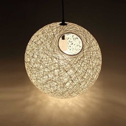 Country Simple Modern Lampe Pastoral Rattan Lampe Hanf Ball Kronleuchter