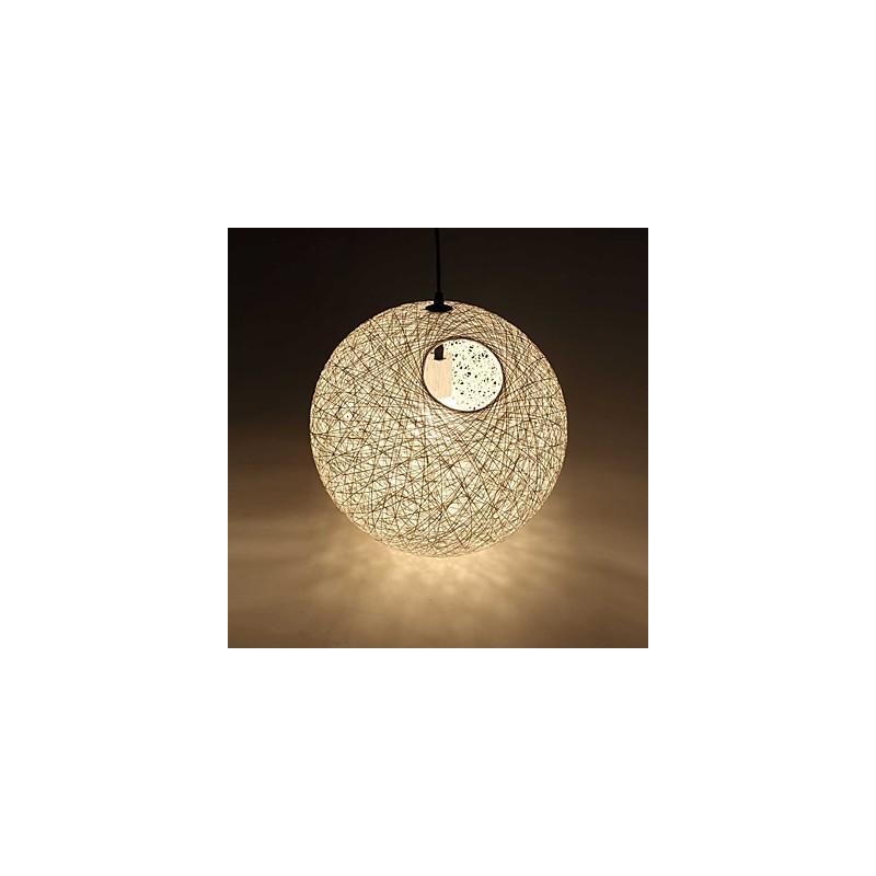 Country Simple Modern Lampe Pastoral Rattan Lampe Hanf Ball Kronleuchter