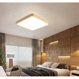 Ultradünne, quadratische, dimmbare, moderne Deckenleuchten im nordischen Stil aus Messing mit Acrylschirm, können auch als Wandleuchte verwendet werden.