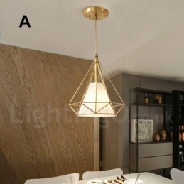 Hängeleuchte im nordischen Stil „Rustic Lodge“ aus reinem Messing mit Stoffschirm