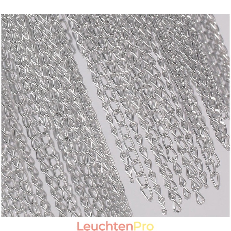 Aluminium Quasten Kronleuchter Designer Pendelleuchte Silber Farbe
