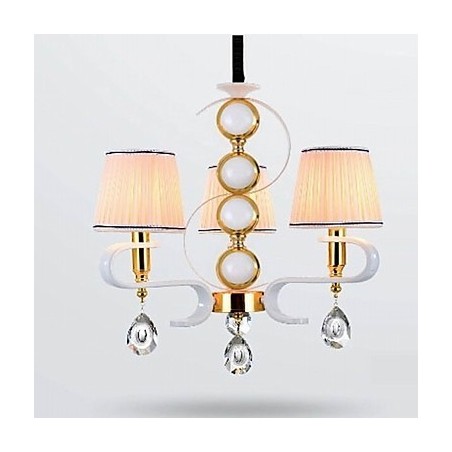 Stoff-Kronleuchter 3 Lichter Moderne minimalistische hochwertige Lampe Stoff-Kronleuchter 3 Lichter Moderne minimalistische hochwertige Lampe