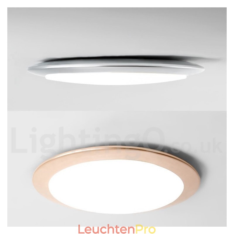 4 cm dicke, superdünne, dimmbare, moderne Deckenleuchten im zeitgenössischen nordischen Stil mit Acrylschirm und Fernbedienung, können auch als Wandleuchte verwendet werden