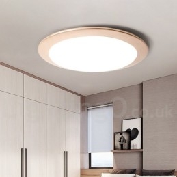 4 cm dicke, superdünne, dimmbare, moderne Deckenleuchten im zeitgenössischen nordischen Stil mit Acrylschirm und Fernbedienung, können auch als Wandleuchte verwendet werden