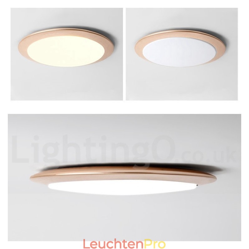 4 cm dicke, superdünne, dimmbare, moderne Deckenleuchten im zeitgenössischen nordischen Stil mit Acrylschirm und Fernbedienung, können auch als Wandleuchte verwendet werden