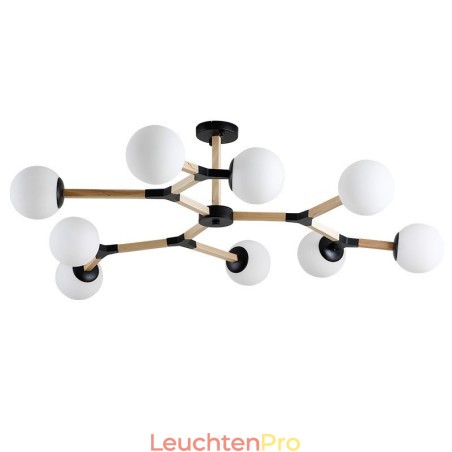 Nordic Modern Magic Bean Holz Molekular Kronleuchter aus Holz mit Glasschirmen Nordic Modern Magic Bean Holz Molekular Kronleuchter aus Holz mit Glasschirmen