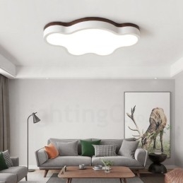 Retro Holz Stahl Flush Holz Licht Kinder Deckenleuchte
