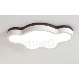 Retro Holz Stahl Flush Holz Licht Kinder Deckenleuchte