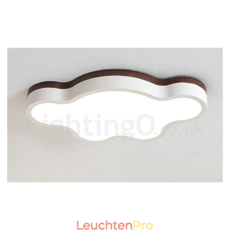 Retro Holz Stahl Flush Holz Licht Kinder Deckenleuchte