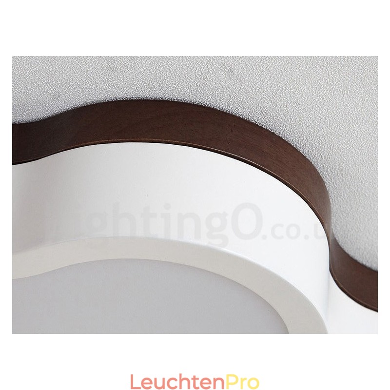 Retro Holz Stahl Flush Holz Licht Kinder Deckenleuchte