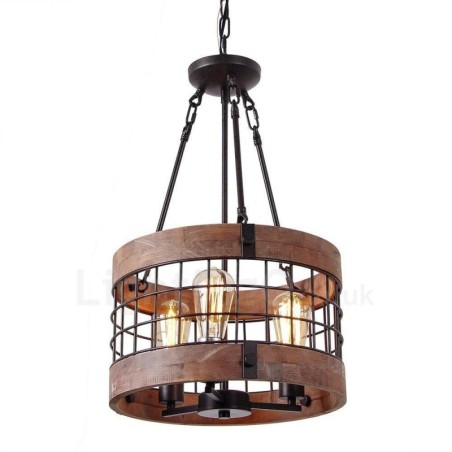 3 Licht Trommel Vintage Holz Kronleuchter Industrielle Wind Loft Holz Linear Anhänger Beleuchtung 3 Licht Trommel Vintage Holz Kronleuchter Industrielle Wind Loft Holz Linear Anhänger Beleuchtung
