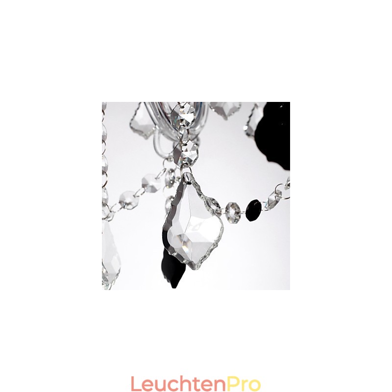 Luxus-Kronleuchter mit 6 Lichtern und Kerze