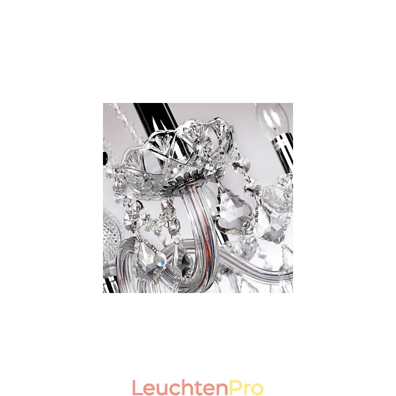 Luxus-Kronleuchter mit 6 Lichtern und Kerze