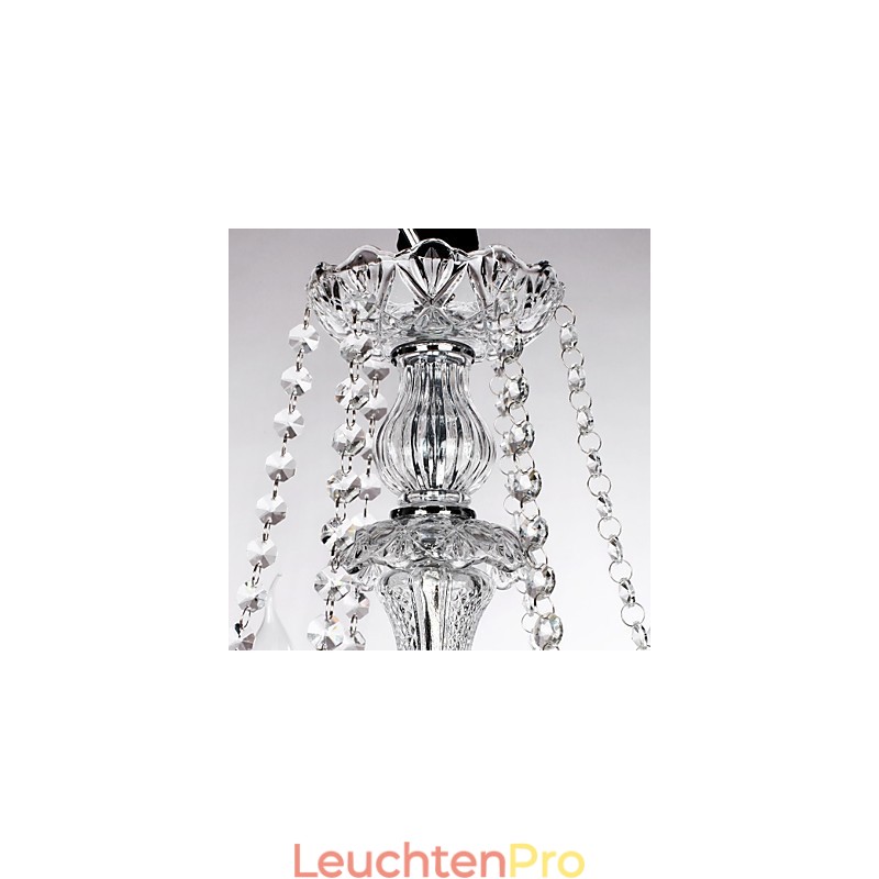 Luxus-Kronleuchter mit 6 Lichtern und Kerze