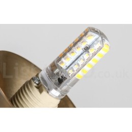 Pendelleuchte im Industriestil, 1 Licht, goldfarben, Mini-Stil, galvanisch lackiert, mit Glasschirm