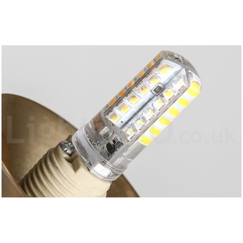 Pendelleuchte im Industriestil, 1 Licht, goldfarben, Mini-Stil, galvanisch lackiert, mit Glasschirm