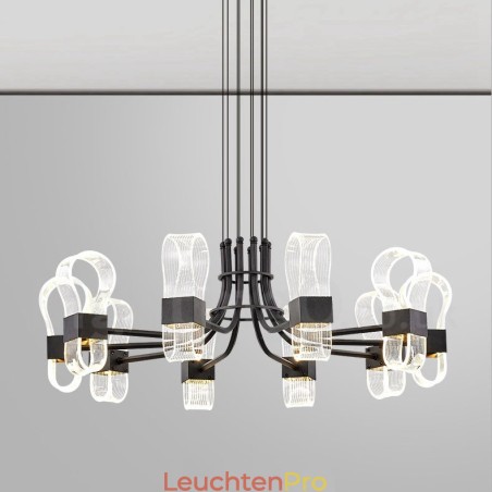 10-flammiger nordischer postmoderner Kronleuchter im 2021-Design mit Acrylschirmen 10-flammiger nordischer postmoderner Kronleuchter im 2021-Design mit Acrylschirmen
