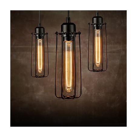 Kronleuchter Mini-Stil Rustikale Lodge Retro Metall 3 Licht Pendelleuchte Kronleuchter Mini-Stil Rustikale Lodge Retro Metall 3 Licht Pendelleuchte
