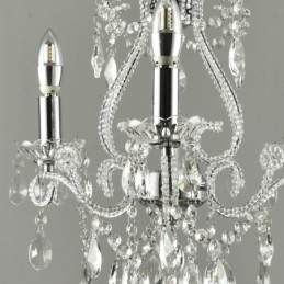 3 Licht Gold Silber Amerikanischen Stil Kristall Anhänger Kronleuchter Licht Shop