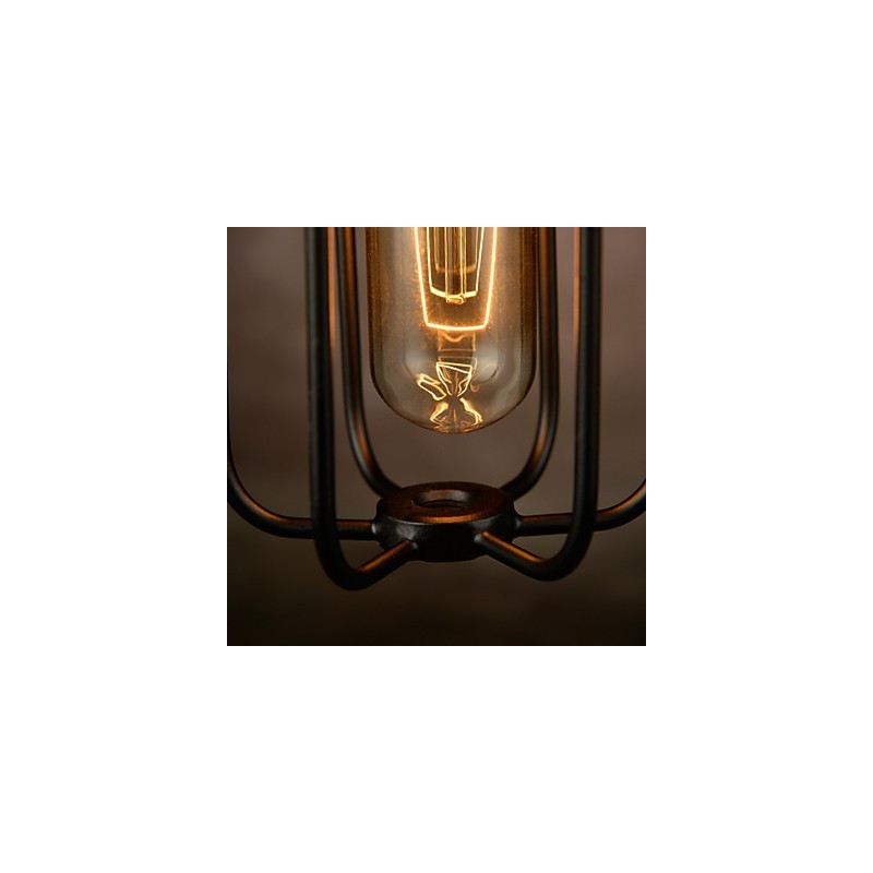 Kronleuchter Mini-Stil Rustikale Lodge Retro Metall 3 Licht Pendelleuchte