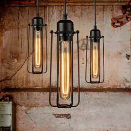 Kronleuchter Mini-Stil Rustikale Lodge Retro Metall 3 Licht Pendelleuchte