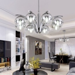 Nordischer Mode-Kronleuchter in Gold und Silber