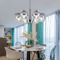 Nordischer Mode-Kronleuchter in Gold und Silber